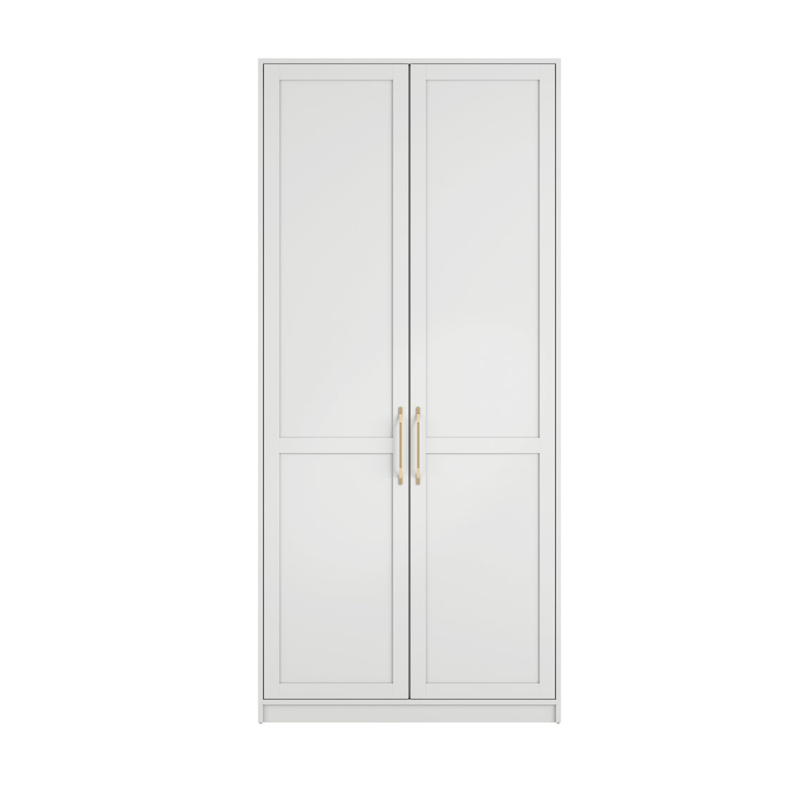 Austen White & Gold Double Wardrobe